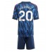 Arsenal Noni Madueke #20 Bortedraktsett Barn 2025-26 Kortermet (+ Korte bukser)